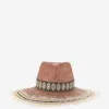 Ferruccio Vecchi Rustic Classic Studded Hat In Multicolor