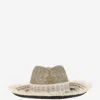 Ferruccio Vecchi Straw And Viscose Blend Hat With Embroidery