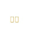 Fersera Erato Rectangular Earrings In Gold
