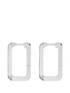 Fersera Erato Rectangular Earrings In Gray