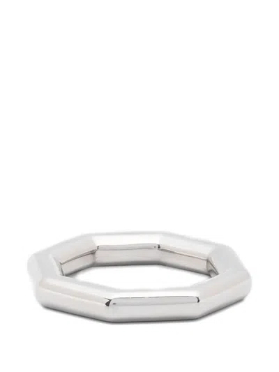 Fersera The Sculptor's Octagon Ring In Silver
