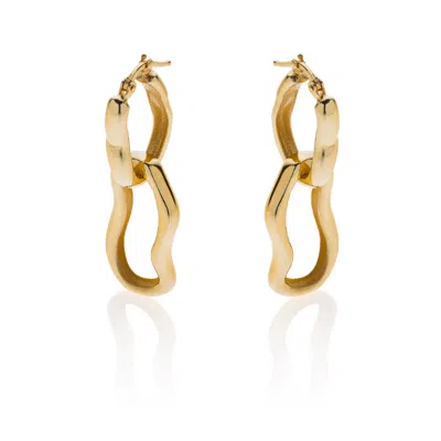 Fersera Women's Gold Roots Drop Earrings
