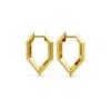 Fersera Women's Sculptura Hexagon Earrings - Gold