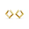 Fersera Women's Sculptura Square Earrings - Gold