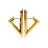 Fersera Women's Sculptura Triangle Earrings - Gold
