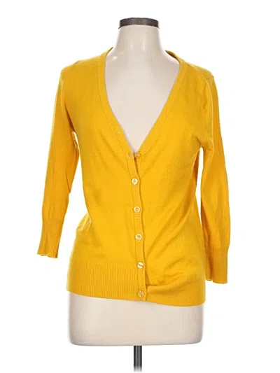 Pre-owned Fervour Cardigan Sweater In Yellow