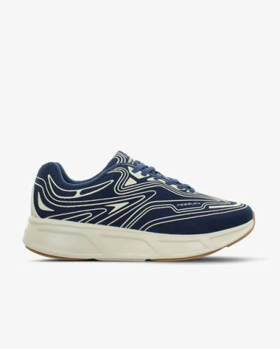 Fessura Walk 01 Sneaker In Navy-milk