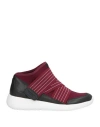 Fessura Woman Sneakers Burgundy Size 6 Textile Fibers In Red