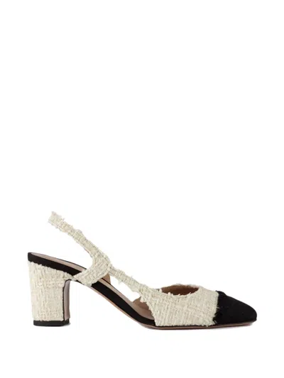 Festa Milano Bouclé Fringed Sandal In Neutral