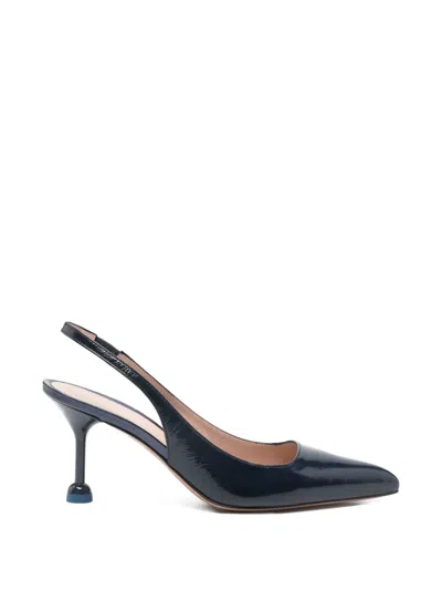 Festa Milano Fannys Leather Pumps In Blue