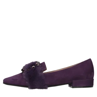 Festa Milano Flat Shoes In Viola Blu E Verdi