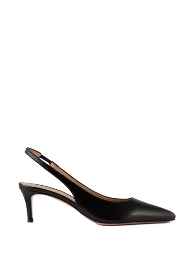 Festa Milano Pointed Toe Slingback Sandals In Black