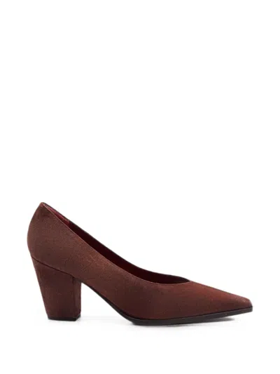 Festa Milano Wara Tapered-toe Pumps In Burgundy