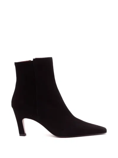 Festa Milano Yanira Suede Ankle Boots In Black