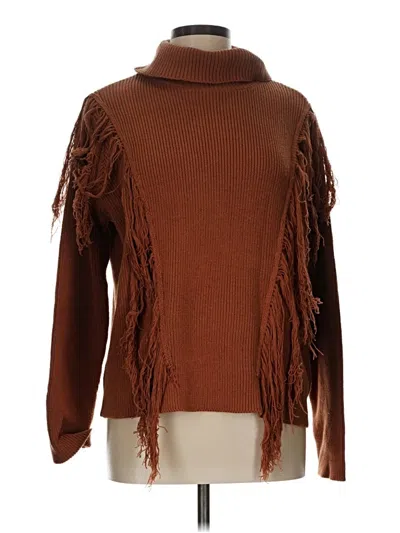 Pre-owned Festi Turtleneck Sweater In Brown