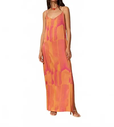 Fete Imperiale Angelique V-neck Maxi Dress In Tie & Dye In Multi