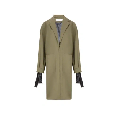 Fete Imperiale Cotton-blend Trench Coat In Green