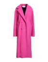Fete Imperiale Fête Impériale Woman Coat Fuchsia Size 4 Wool, Polyester, Cashmere In Pink