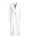 Fete Imperiale Fête Impériale Woman Coat Off White Size 4 Wool, Polyester, Cashmere In White