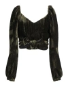 Fete Imperiale Fête Impériale Woman Top Military Green Size 8 Polyester, Elastane In Green