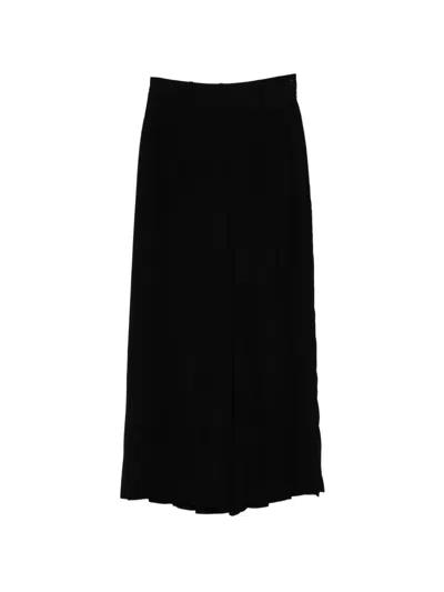 Fetico Pleated Palazzo Pants In Black