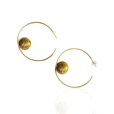 Fetutti Jewelry Women's Astra Golden Grass Hoop