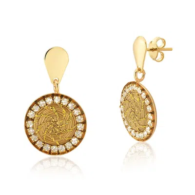 Fetutti Jewelry Women's Auria Golden Grass Earrings