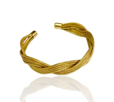 Fetutti Jewelry Women's Diora Braided Golden Grass Cuff