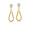 Fetutti Jewelry Women's Mila Golden Grass Teardrop Earrings