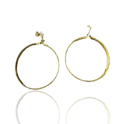 Fetutti Jewelry Women's Orion Golden Grass Hoops