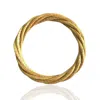 Fetutti Jewelry Women's Vyna Golden Grass Thin Twisted Bangle