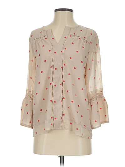 Pre-owned Fever 3/4 Sleeve Blouse In Ivory