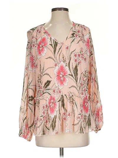 Pre-owned Fever 3/4 Sleeve Blouse In Pink