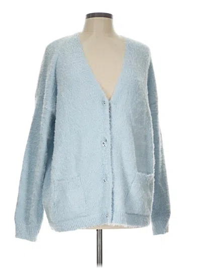 Pre-owned Fever Cardigan Sweater In Blue