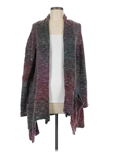 Pre-owned Fever Cardigan Sweater In Burgundy