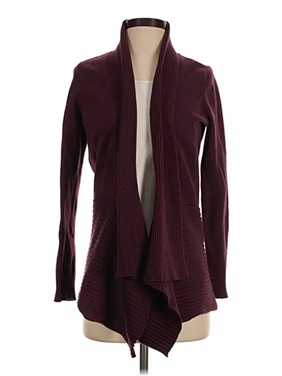 Pre-owned Fever Cardigan Sweater In Burgundy