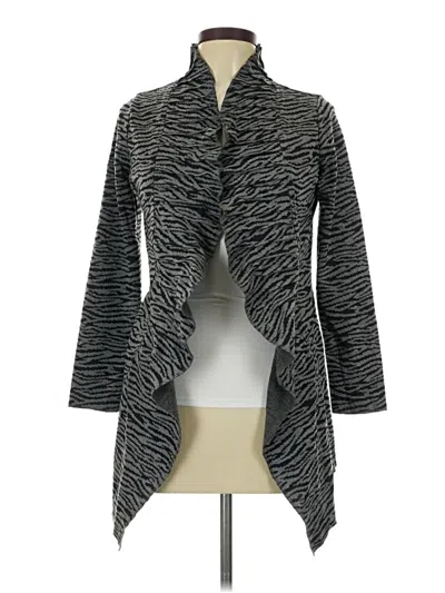 Pre-owned Fever Cardigan Sweater In Gray