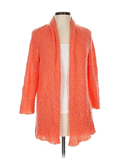Pre-owned Fever Cardigan Sweater In Orange