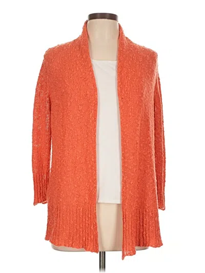Pre-owned Fever Cardigan Sweater In Orange