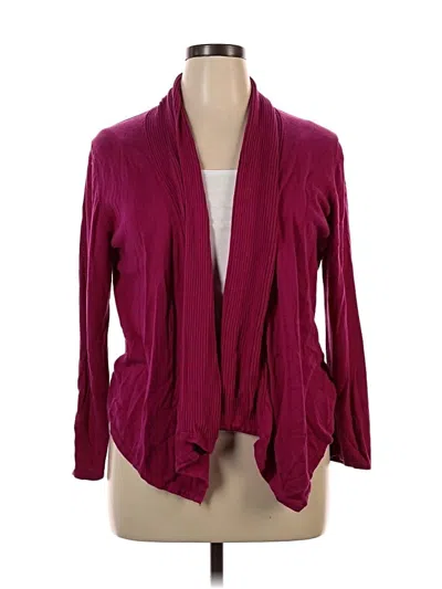 Pre-owned Fever Cardigan Sweater In Pink