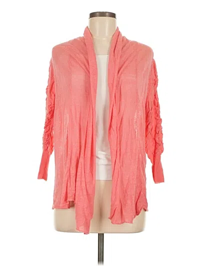 Pre-owned Fever Cardigan Sweater In Pink
