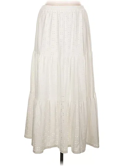 Pre-owned Fever Casual Skirt In Ivory