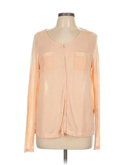 Pre-owned Fever Long Sleeve Blouse In Orange