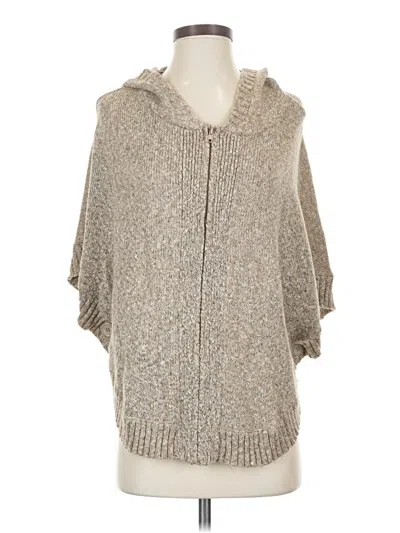 Pre-owned Fever Poncho In Tan