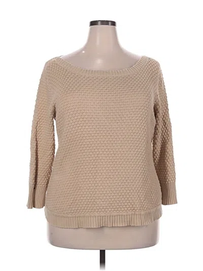 Pre-owned Fever Pullover Sweater In Tan