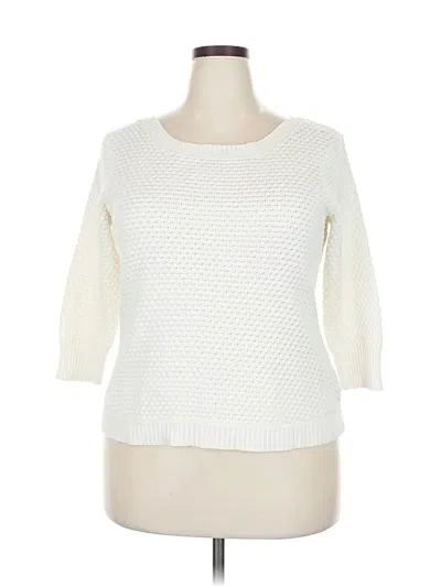 Pre-owned Fever Pullover Sweater In White