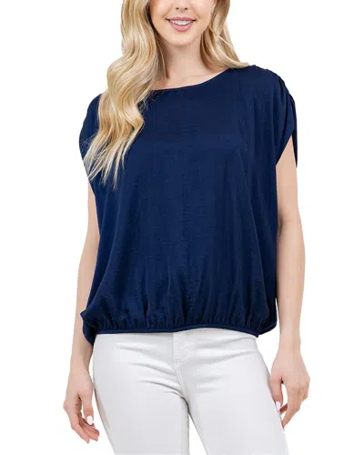 Fever Scoop Neck Top In Medieval Blue