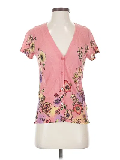Pre-owned Fever Short Sleeve Blouse In Pink
