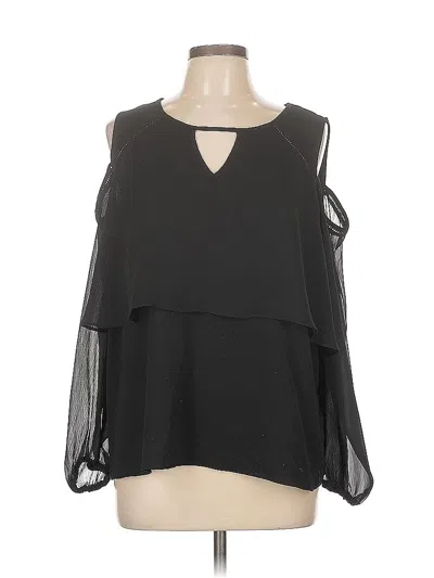 Pre-owned Fever Sleeveless Blouse In Black