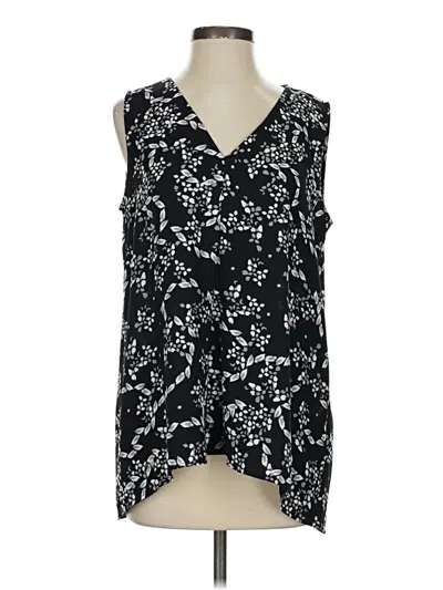 Pre-owned Fever Sleeveless Blouse In Black
